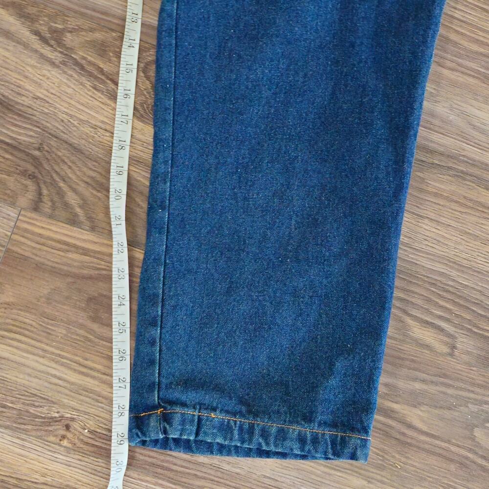 Boston Trader Carpenter Flannel Lined Blue Jeans Tag 40x30 Insulated - Picture 8 of 12
